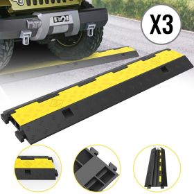 3-piece Set Of Heavy-duty Cable Protectors, 2-channel Design, Capacity Of 11000 Pounds, Not Shipped On Weekends, Prohibited From Sale On Amazon