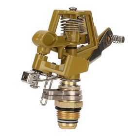 G1/2 Male Thread Watering Sprinkler Head 360 Degree Automatic Rotation 15m Range for Lawn Patio Garden Irrigation (Option: as picture)