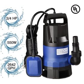 550W Submersible Dirty Clean Water Pump (Option: as picture)
