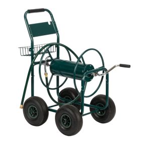 97 X53 X100cm Green Molten Iron Pipe Cart (Color: Green)